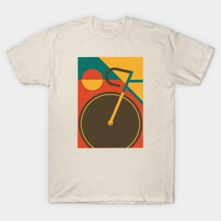 Modern Art Bicycle Cycling Graphic T-Shirt